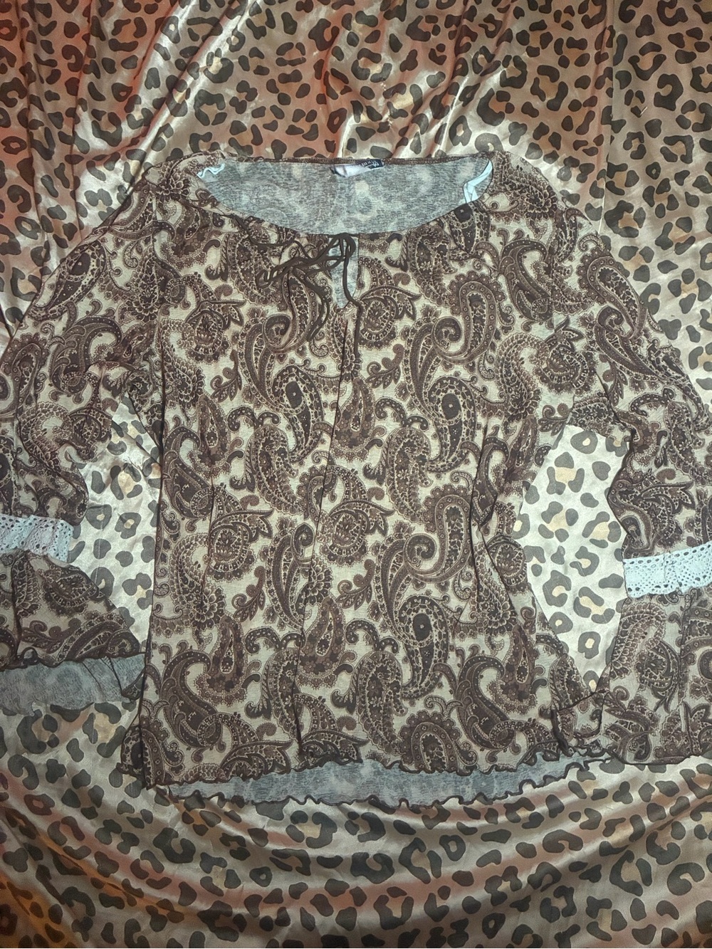 ⭒ adorable witchy 2000s y2k sheer top